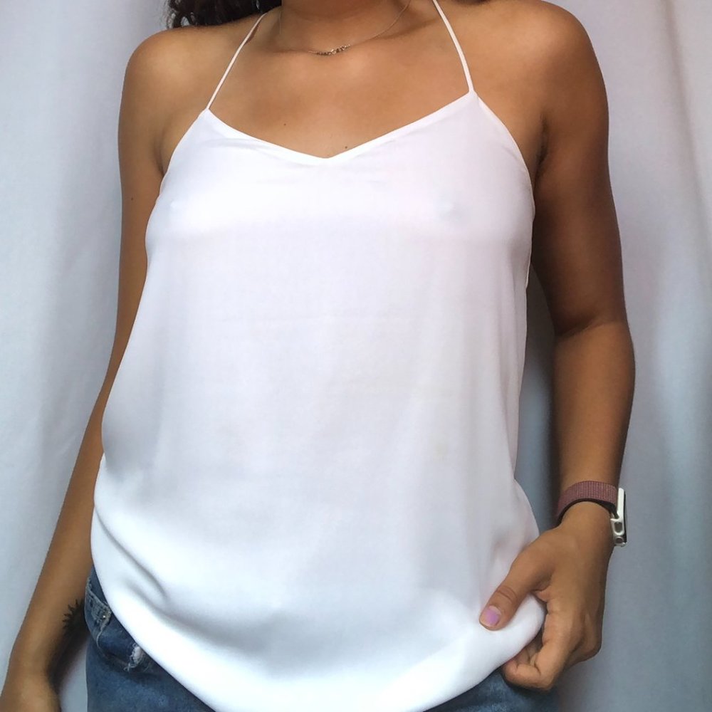 White express cami top  It’s reversible!